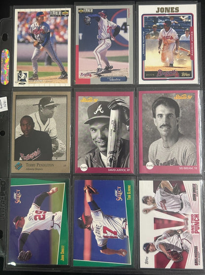 Atlanta Braves 70 + Different Lot Varations of Braves from years 1975-