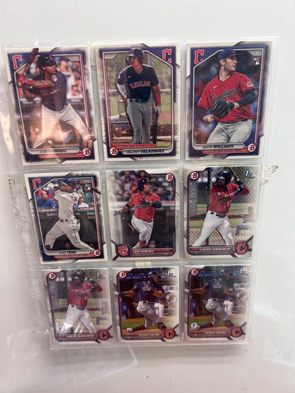 Clevland Indians/ Guardians Lots (9) Card with multiple varations to c
