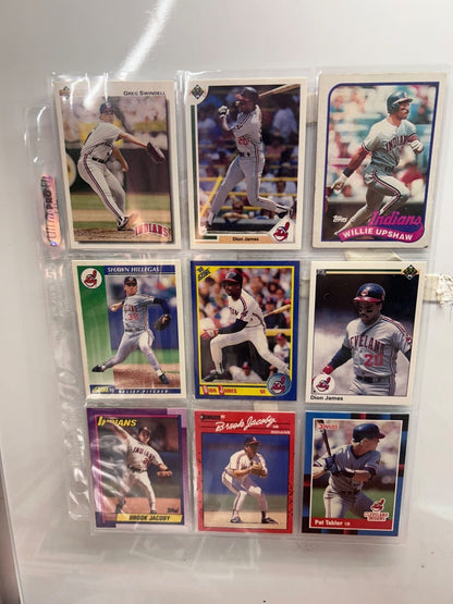 Clevland Indians/ Guardians Lots (9) Card with multiple varations to c