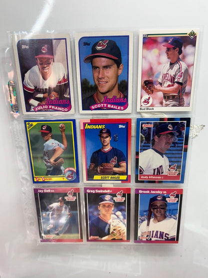 Clevland Indians/ Guardians Lots (9) Card with multiple varations to c