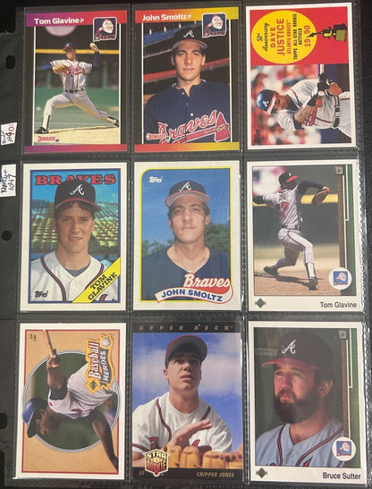 Atlanta Braves 70 + Different Lot Varations of Braves from years 1975-