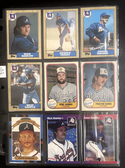 Atlanta Braves 70 + Different Lot Varations of Braves from years 1975-
