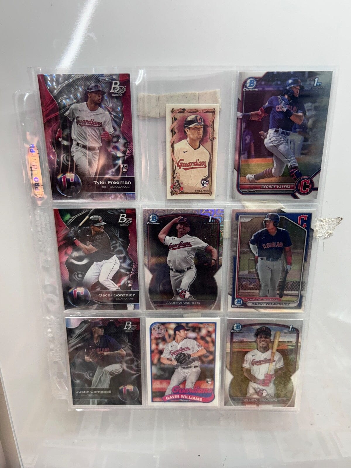 Clevland Indians/ Guardians Lots (9) Card with multiple varations to c
