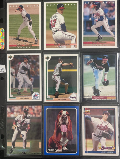 Atlanta Braves 70 + Different Lot Varations of Braves from years 1975-