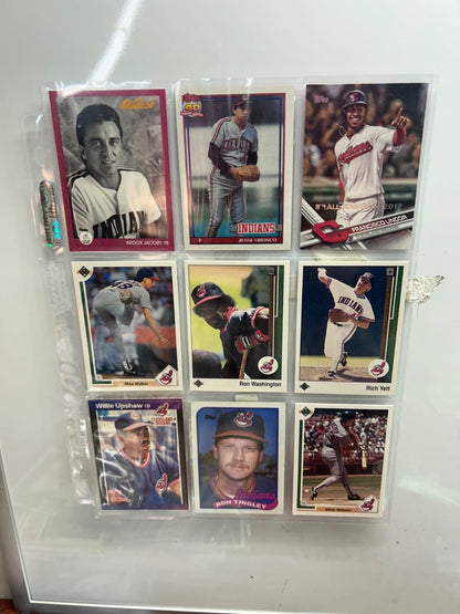 Clevland Indians/ Guardians Lots (9) Card with multiple varations to c
