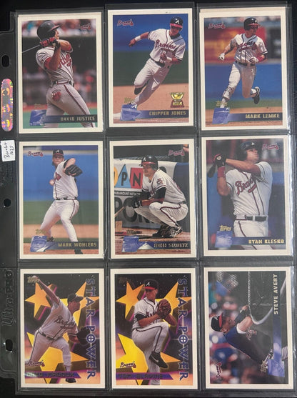 Atlanta Braves 70 + Different Lot Varations of Braves from years 1975-