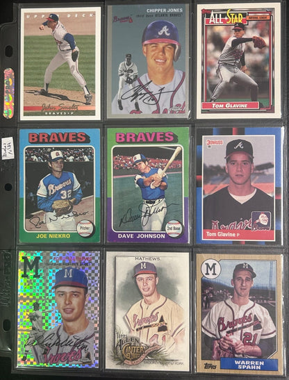 Atlanta Braves 70 + Different Lot Varations of Braves from years 1975-