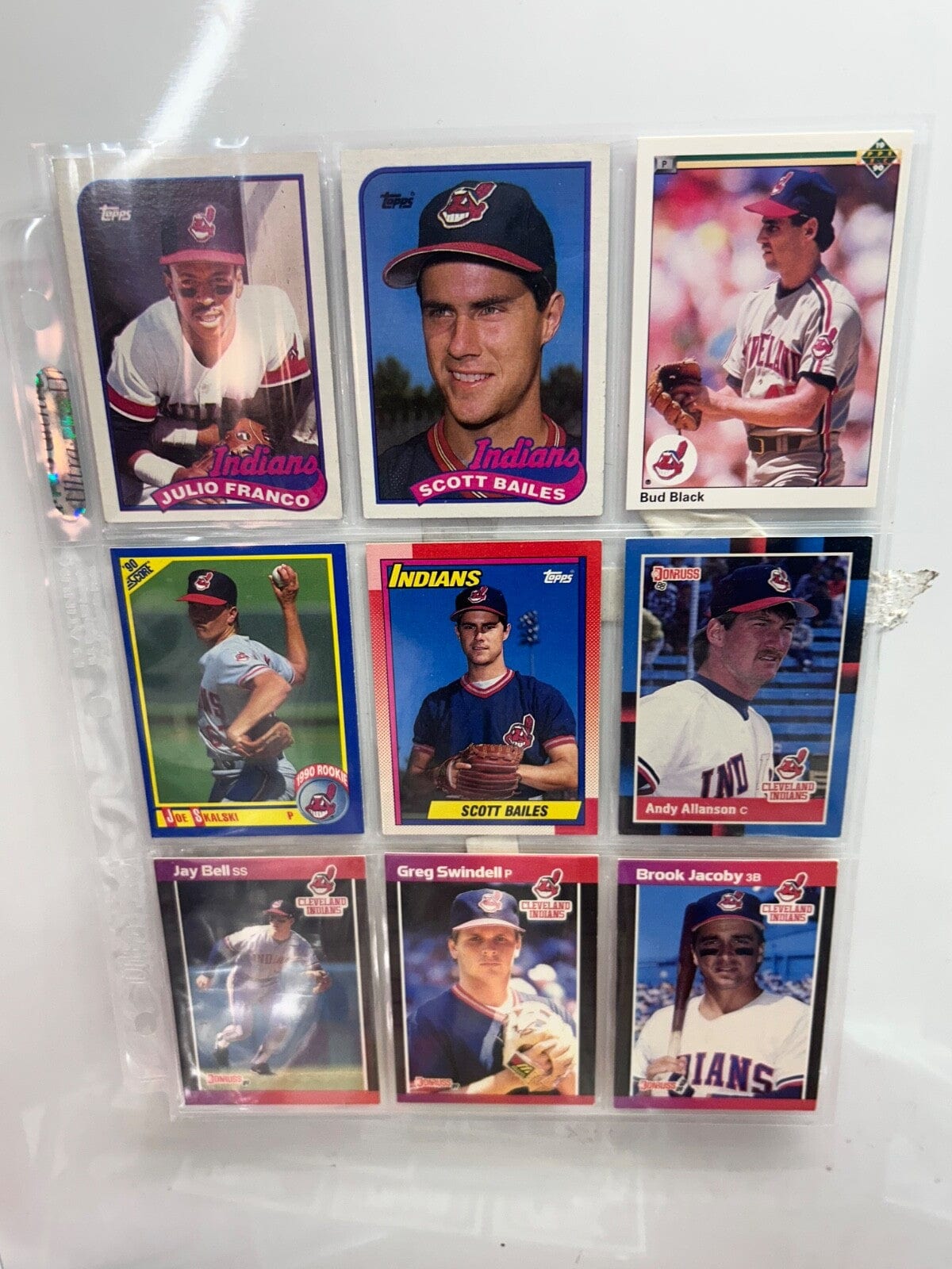 Clevland Indians/ Guardians Lots (9) Card with multiple varations to c