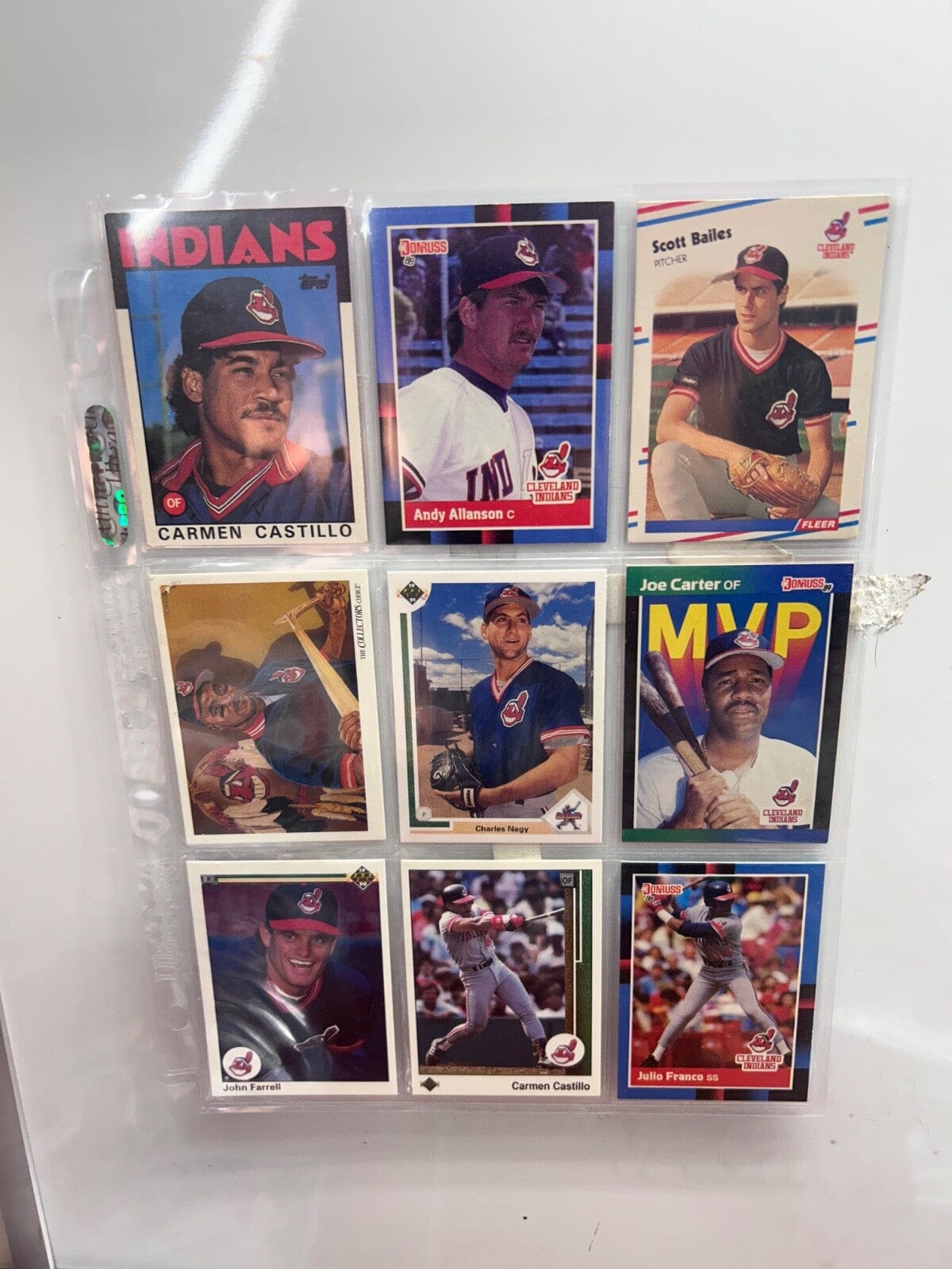 Clevland Indians/ Guardians Lots (9) Card with multiple varations to c