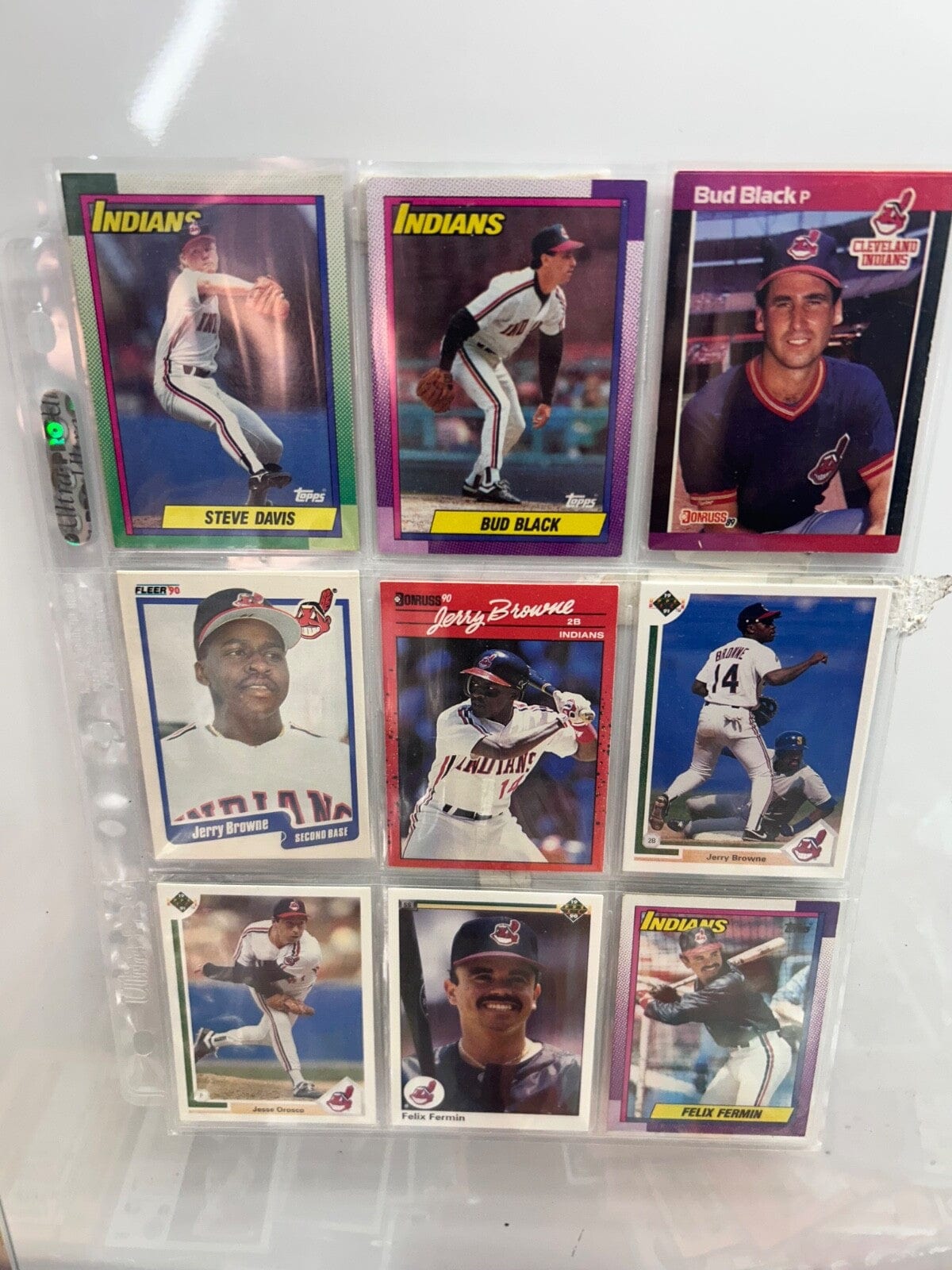 Clevland Indians/ Guardians Lots (9) Card with multiple varations to c