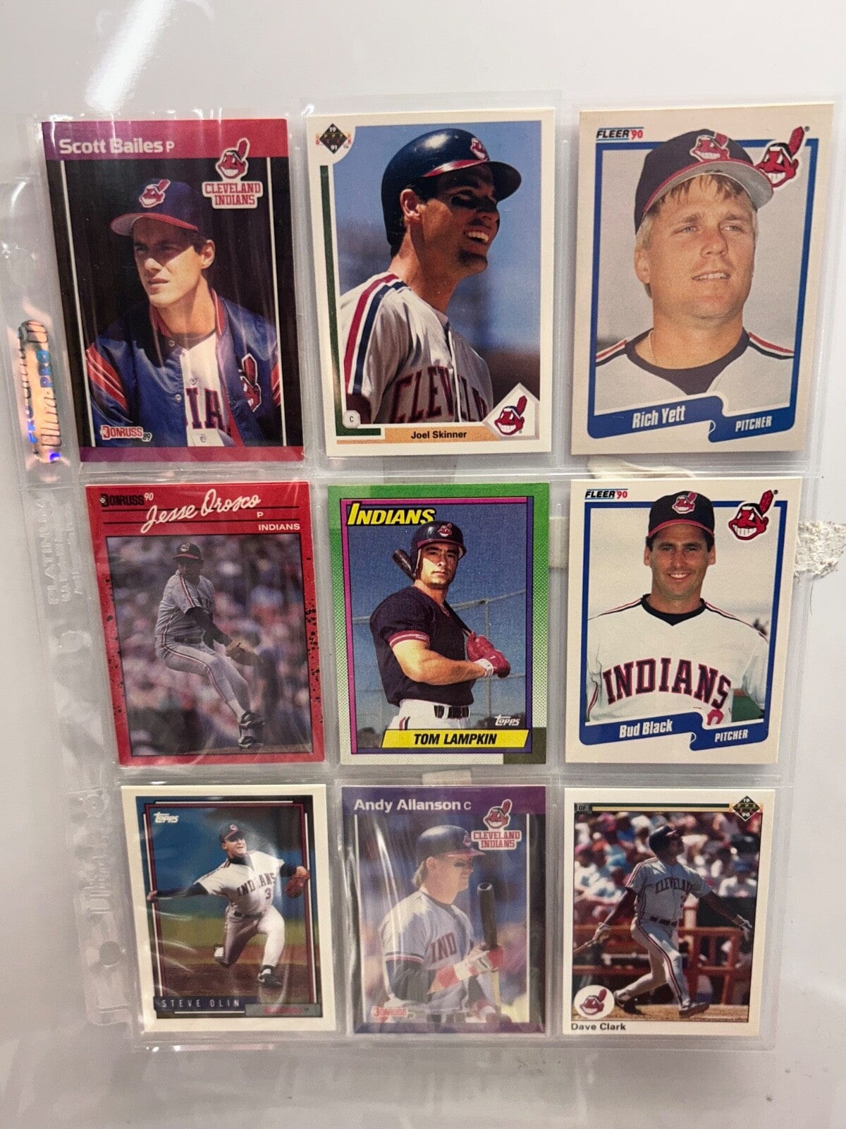 Clevland Indians/ Guardians Lots (9) Card with multiple varations to c