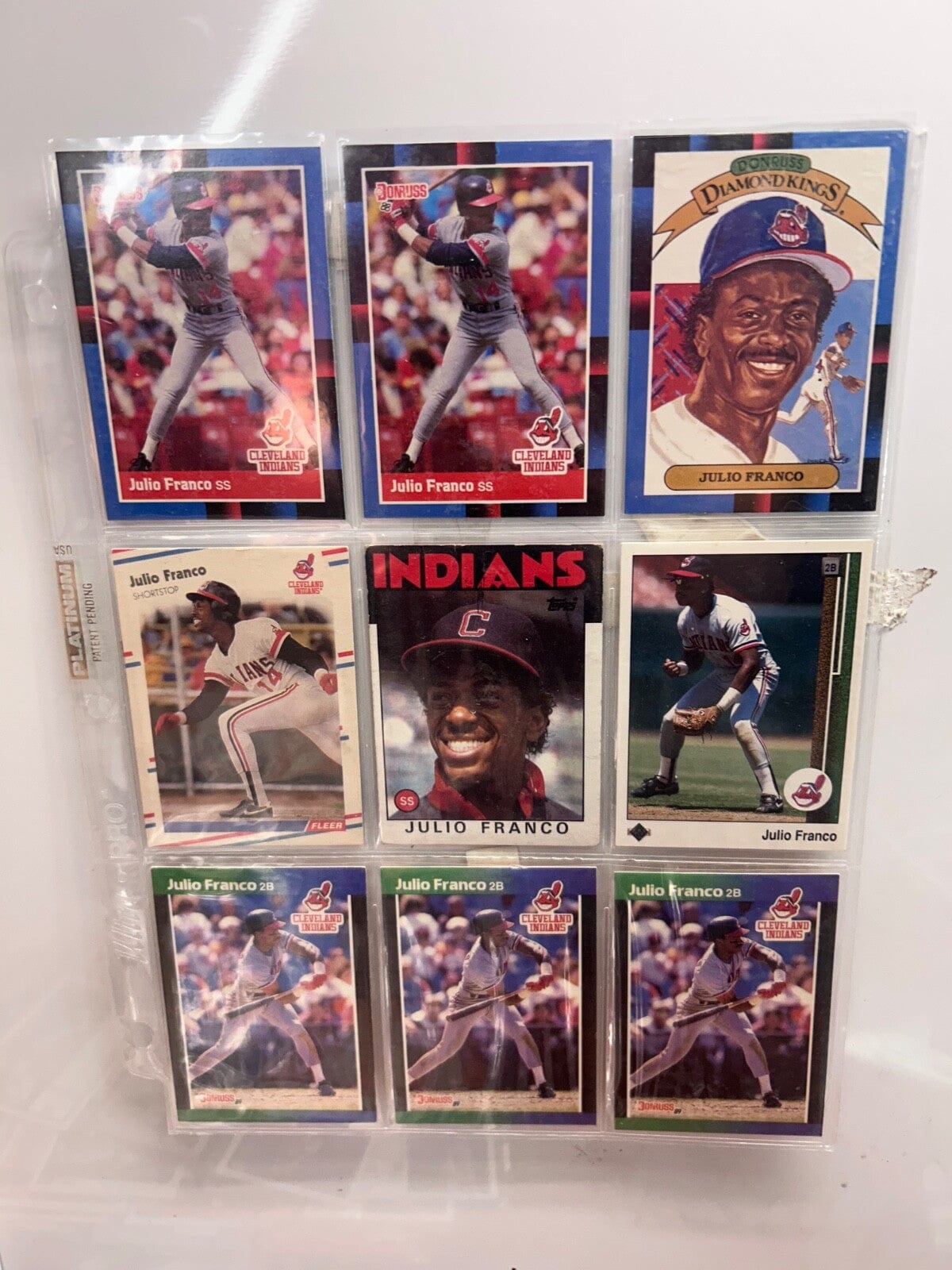 Clevland Indians/ Guardians Lots (9) Card with multiple varations to c