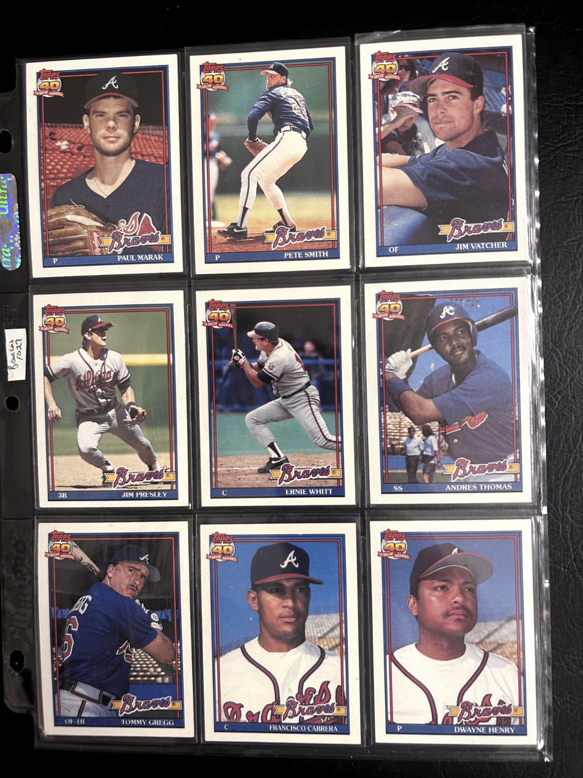 Atlanta Braves 70 + Different Lot Varations of Braves from years 1975-