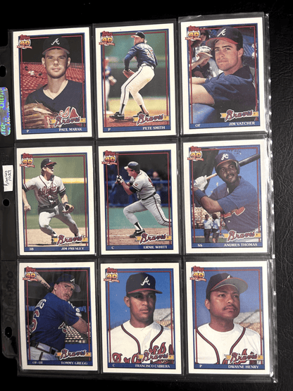 Atlanta Braves 70 + Different Lot Varations of Braves from years 1975-
