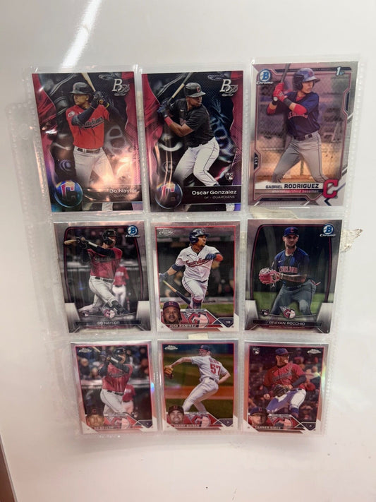 Clevland Indians/ Guardians Lots (9) Card with multiple varations to c