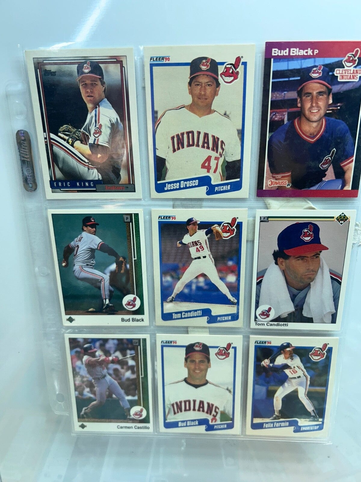 Clevland Indians/ Guardians Lots (9) Card with multiple varations to c
