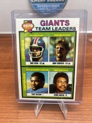 Cheap Sneaks Footwear/Sports Cards 1979 Topps #188 New York Giants TL Doug Kotar Jimmy Robinson/Jackson/M