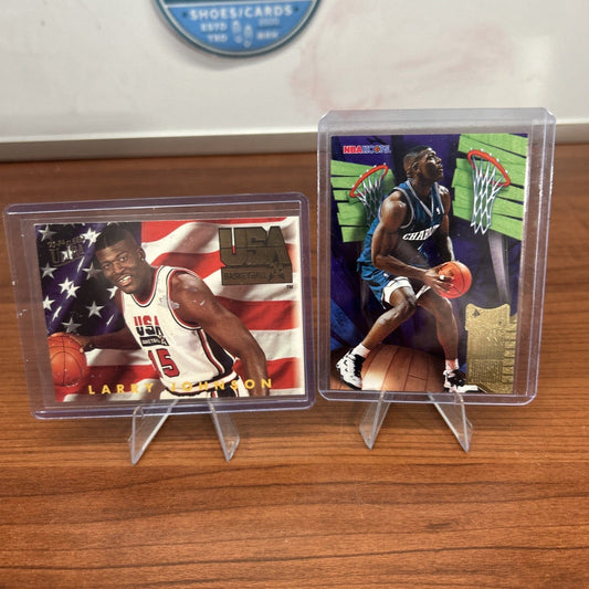 Cheap Sneaks Footwear/Sports Cards 1993-94 Fleer Ultra Basketball #364 Larry Johnson USA