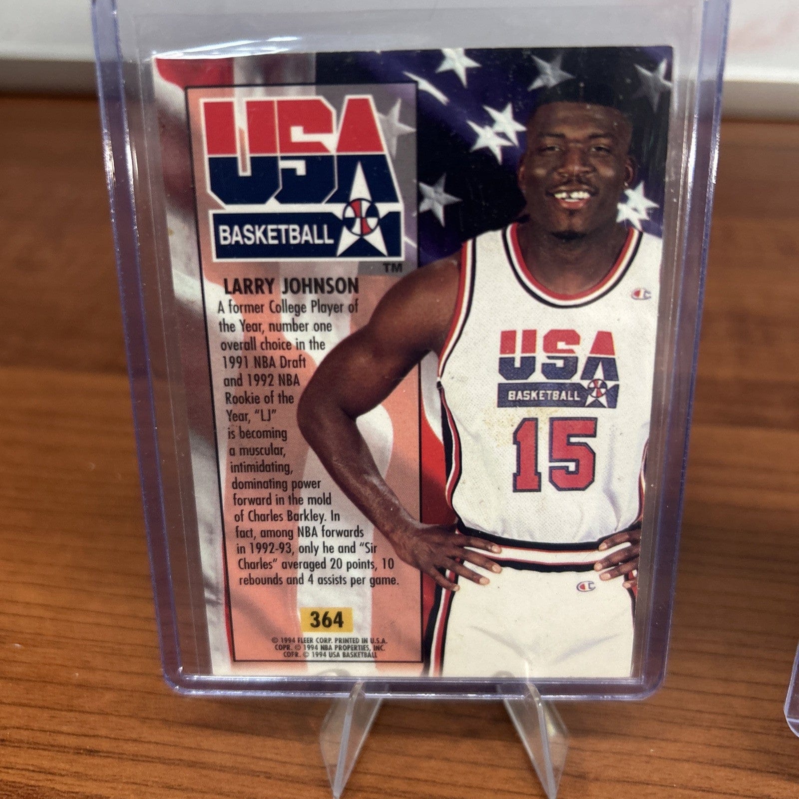 Cheap Sneaks Footwear/Sports Cards 1993-94 Fleer Ultra Basketball #364 Larry Johnson USA
