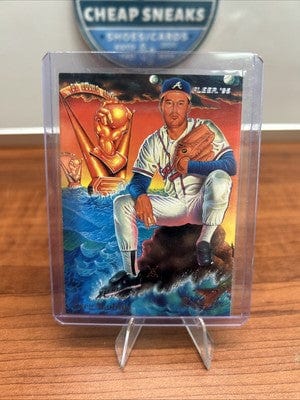 Cheap Sneaks Footwear/Sports Cards 1995 Fleer Pro-Visions #4 Greg Maddux - Atlanta Braves