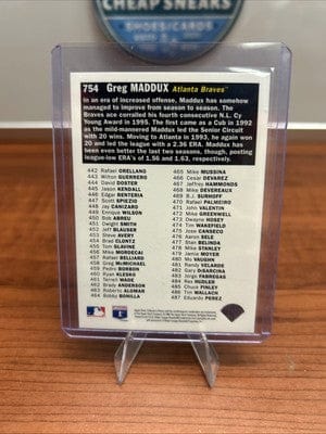 Cheap Sneaks Footwear/Sports Cards 1996 Collector's Choice #754 Greg Maddux