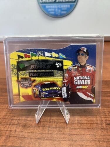 Cheap Sneaks Footwear/Sports Cards 2005 Wheels High Gear Flag to Flag Greg Biffle #FF1 NASCAR Insert