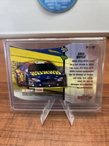 Cheap Sneaks Footwear/Sports Cards 2005 Wheels High Gear Flag to Flag Greg Biffle #FF1 NASCAR Insert