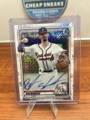 Cheap Sneaks Footwear/Sports Cards 2020 Bowman Braden Shewmake Chrome Prospect Auto Mega Box Mojo Refract