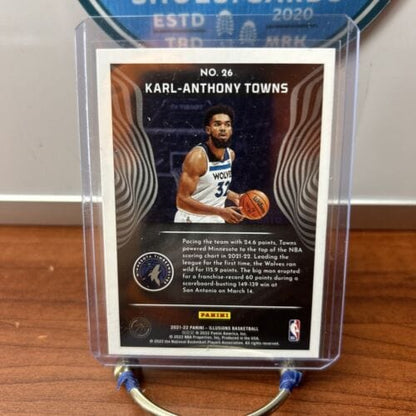 Cheap Sneaks Footwear/Sports Cards 2021-22 Panini Illusions Basketball Emerald Parallel #26 - Karl-Anthon