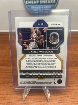 Cheap Sneaks Footwear/Sports Cards 2021-22 Panini Prizm James Wiseman RWB Red White Blue Prizm #61 Warrio