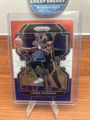 Cheap Sneaks Footwear/Sports Cards 2021-22 Panini Prizm James Wiseman RWB Red White Blue Prizm #61 Warrio