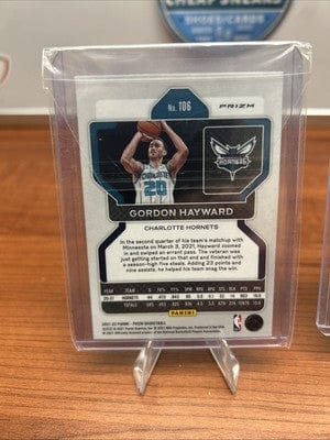 Cheap Sneaks Footwear/Sports Cards 2021-22 Panini Prizm Silver Prizm Gordon Hayward #106 HORNETS NM+