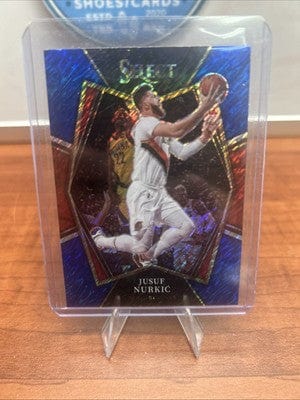 Cheap Sneaks Footwear/Sports Cards 2021-22 Panini Select Blue Shimmer Card#173 Jusuf Nurkic