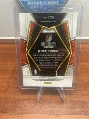 Cheap Sneaks Footwear/Sports Cards 2021-22 Panini Select Blue Shimmer Card#173 Jusuf Nurkic