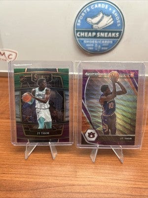 Cheap Sneaks Footwear/Sports Cards 2021-22 Panini Select JT Thor Green/White/Purple Prizm Concourse RC #7