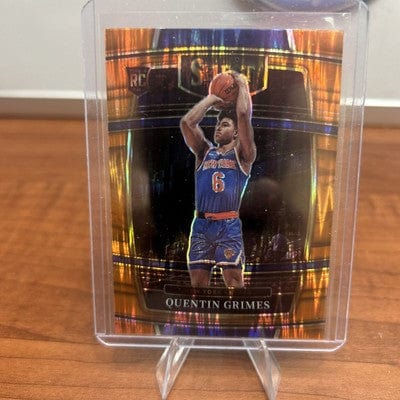 Cheap Sneaks Footwear/Sports Cards 2021-22 Panini Select Quentin Grimes Concourse Orange Flash Prizm Rook