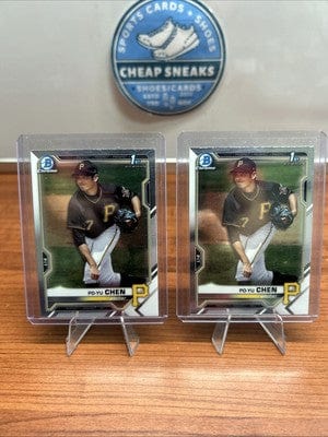 Cheap Sneaks Footwear/Sports Cards 2021 Bowman Chrome PO-YU CHEN 1st Bowman #BCP-223 Pittsburgh Pirates