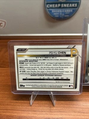 Cheap Sneaks Footwear/Sports Cards 2021 Bowman Chrome PO-YU CHEN 1st Bowman #BCP-223 Pittsburgh Pirates