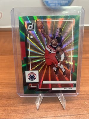 Cheap Sneaks Footwear/Sports Cards 2022-23 Panini Donruss Basketball Rui Hachimura Green Laser Holo Wizar