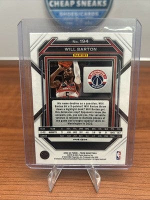 Cheap Sneaks Footwear/Sports Cards 2022-23 Panini Prizm Silver CRACKED ICE PRIZM 🏀 WILL BARTON