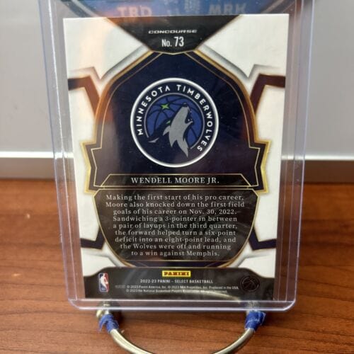 Cheap Sneaks Footwear/Sports Cards 2022-23 Panini Select #73 Wendell Moore Jr. Concourse RC Minnesota Tim