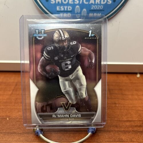 Cheap Sneaks Footwear/Sports Cards 2022 Bowman Chrome University #8 RE'MAHN DAVIS Vanderbilt Commadores R