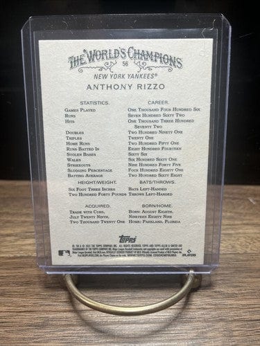 Cheap Sneaks Footwear/Sports Cards 2022 Topps Allen & Ginter Baseball Base #56 ANTHONY RIZZO
