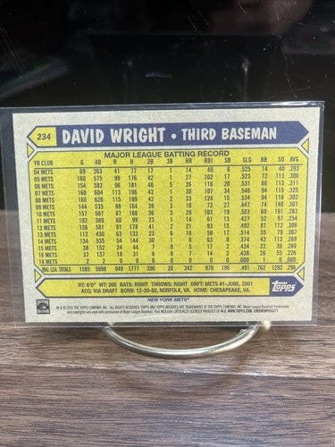 Cheap Sneaks Footwear/Sports Cards 2022 Topps Archives David Wright #234 Free Shipping