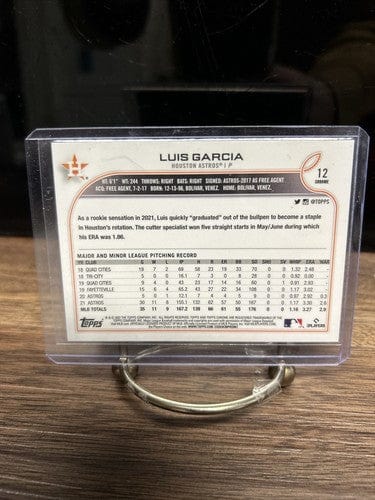 Cheap Sneaks Footwear/Sports Cards 2022 Topps Chrome Baseball Sepia Refractor # 12 Luis Garcia