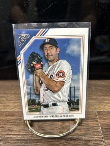 Cheap Sneaks Footwear/Sports Cards 2022 TOPPS GALLERY JUSTIN VERLANDER RAINBOW FOIL #122 HOUSTON ASTROS