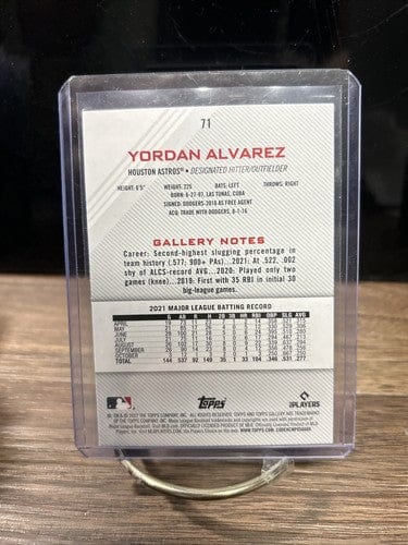 Cheap Sneaks Footwear/Sports Cards 2022 Topps Gallery Yordan Alvarez Houston Astros Printer Proof Free Sh