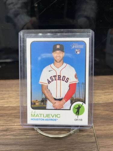 Cheap Sneaks Footwear/Sports Cards 2022 Topps Heritage High Number - #561 J.J. Matijevic (RC) Rookie Hous