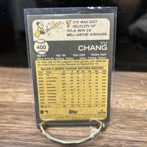 Cheap Sneaks Footwear/Sports Cards 2022 Topps Heritage YU CHANG High# Short Print #400 SP *YSC*⚾️