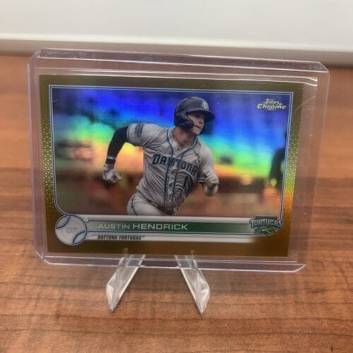 Cheap Sneaks Footwear/Sports Cards 2022 Topps Pro Debut Austin Hendrick Gold /50